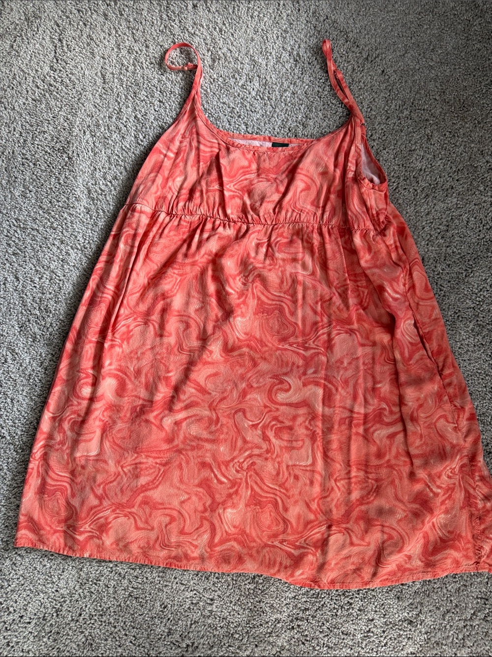 Target Coral Swirl Mini Cami Dress